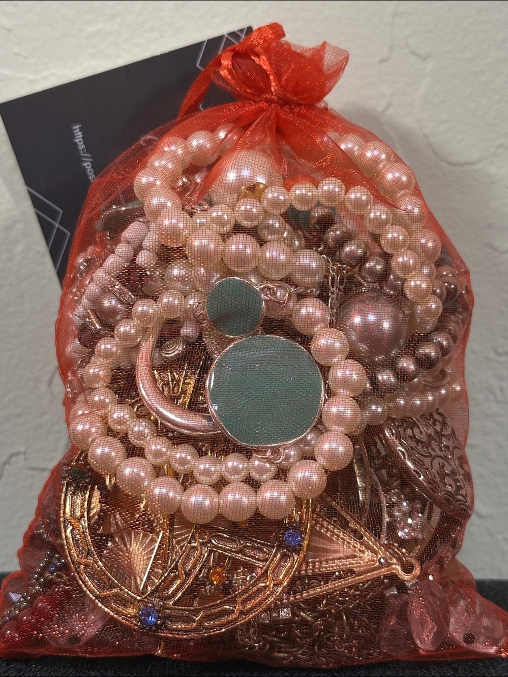 Red Bag 11 - One Pound Mixed Jewelry Bag Bundle